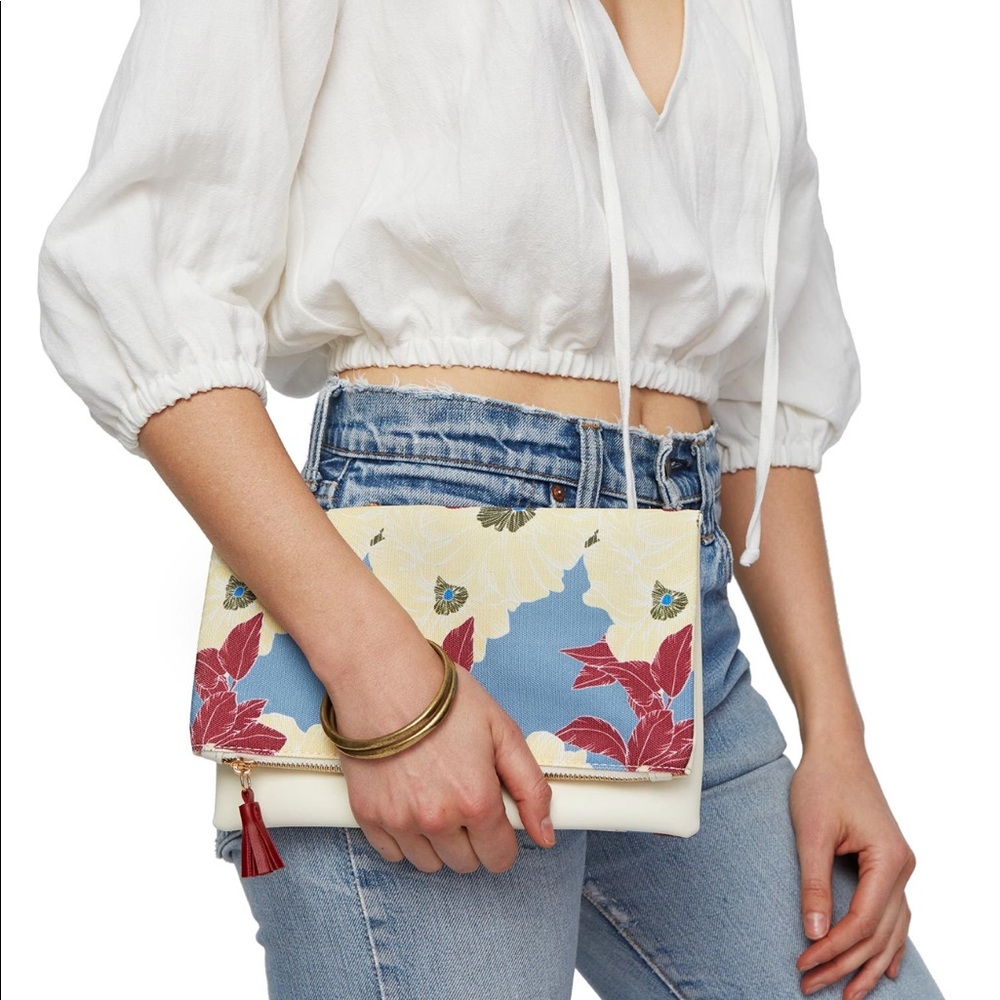 Rachel Pally Reversible Clutch in Bloom NWOT